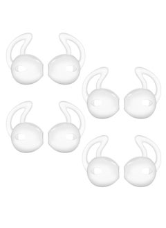 4 Pairs Silicone Ear Tips for Air Pods 1/2, Anti-Slip/Drop Ear Hook Gel Headphones Earphones Protective Accessories Tips, Soft Comfortable for iPhone 6S/6 Plus/5S/5C/5 Earbuds