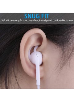 KASTWAVE 4 Pairs Silicone Ear Tips for Air Pods 1/2, Anti-Slip/Drop Ear Hook Gel Headphones Earphones Protective Accessories Tips, Soft Comfortable for iPhone 6S/6 Plus/5S/5C/5 Earbuds  - Image 2
