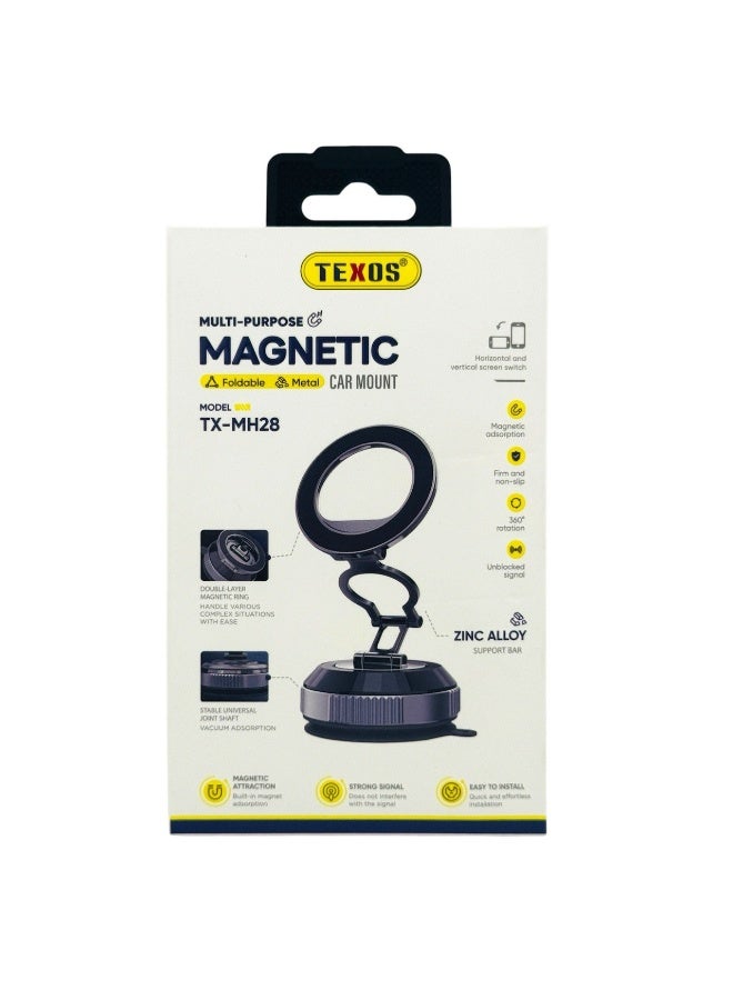 TEXOS Multi-Purpose Magnetic Car Mount TX-MH28 Foldable Metal