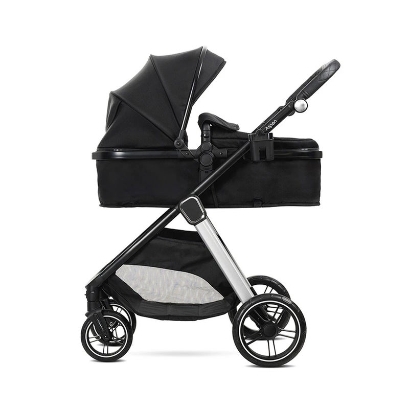 لوريلي عربة اطفال اسبين 3 في 1 مع مقاعد متغيرة وادابتور - اسود - 1002202 - Image 4