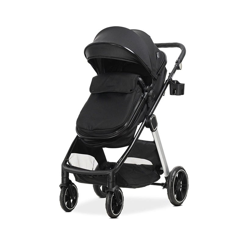 لوريلي عربة اطفال اسبين 3 في 1 مع مقاعد متغيرة وادابتور - اسود - 1002202 - Image 3