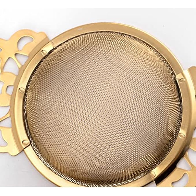 ترايدربلس 2 قطعة من مصفاة الشاي من الفولاذ المقاوم للصدأ من إمبريس مع وعاء تنقيط - Image 4