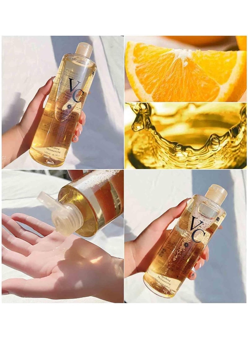 500ml VC Toner Korean, Vc Toner Intensive Whitening, Vitamin C toners, Vitamin C Moisturizing Toners, Ingredients Deeply Hydrate and Enhance Skin Elasticity - Image 3