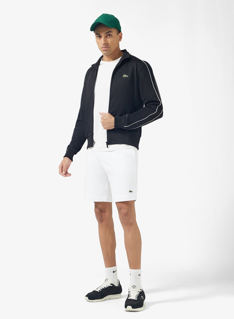 LACOSTE Regular Fit Brushed Fleece Shorts - Image 2