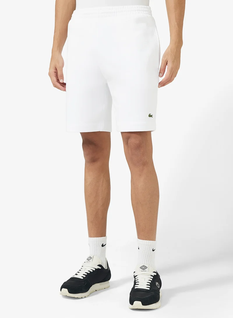 لاكوست Regular Fit Brushed Fleece Shorts