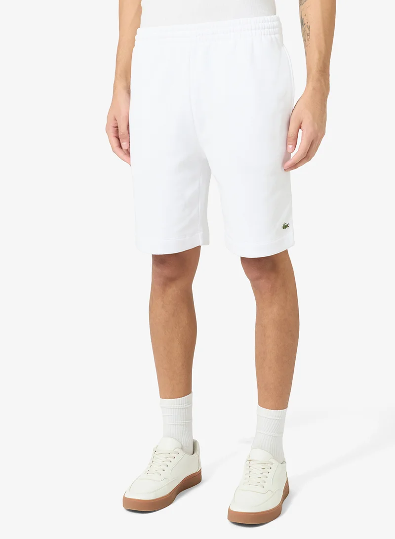 LACOSTE Regular Fit Brushed Fleece Shorts
