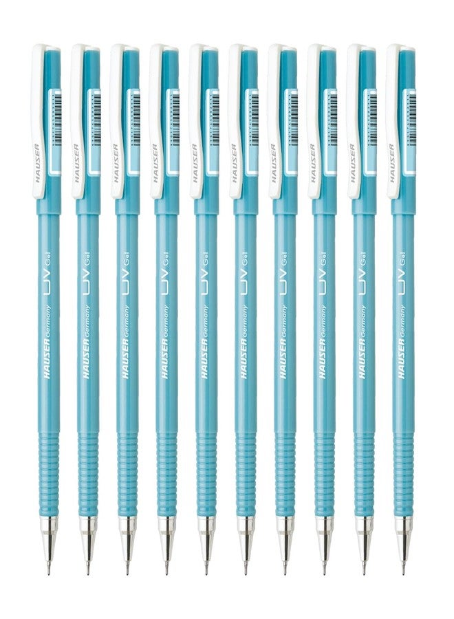Hauser UV Gel Pen Wallet Pack | Ensures Smoothness & Durability | Waterproof Ink for Smooth & Smudge Free Writing | Blue Ink, Pack of 30 Pens - Image 1