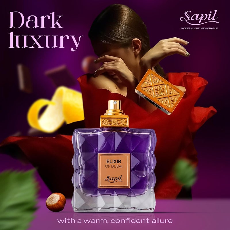 sapil عطر سابيل إكسير دبي 100 مل - عطر كهرماني فاخر بأسعار معقولة - Image 3