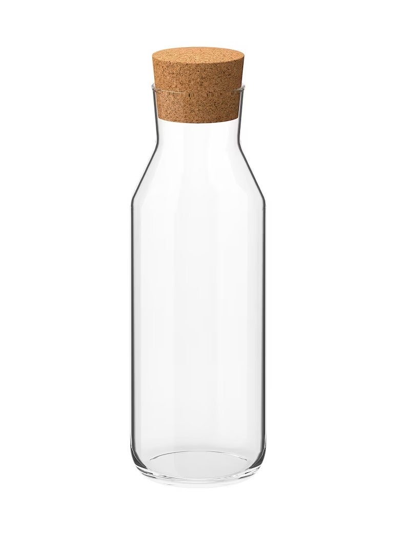 Carafe with stopper, clear glass/cork1 l  - Image 2