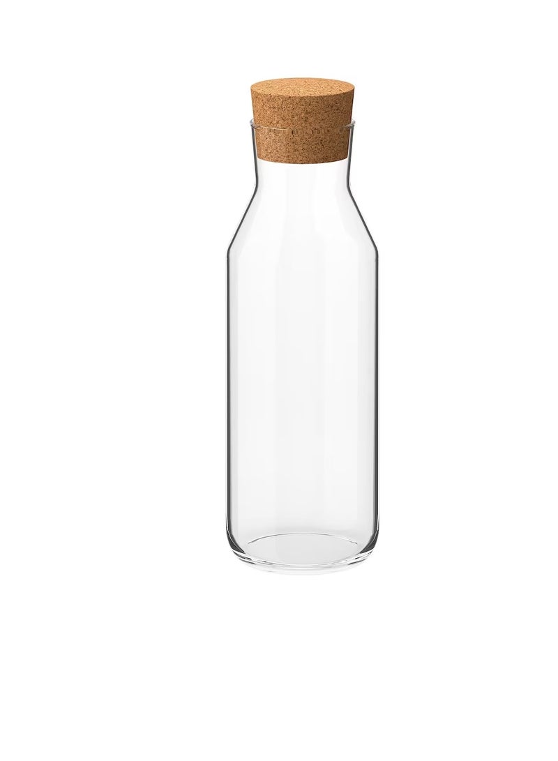 Carafe with stopper, clear glass/cork1 l  - Image 3