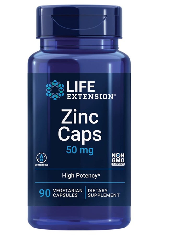 Life Extension - Life Extension Zinc, 90 Veggie Capsules, 50 mg - Image 1
