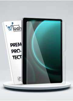 Wtech Samsung Galaxy Tab S9 FE+ /Samsung Galaxy Tab S9 FE Plus Premium Series Curved Edges Full Cover Glass Screen Protector (TSGPCN) - Clear  - Image 1