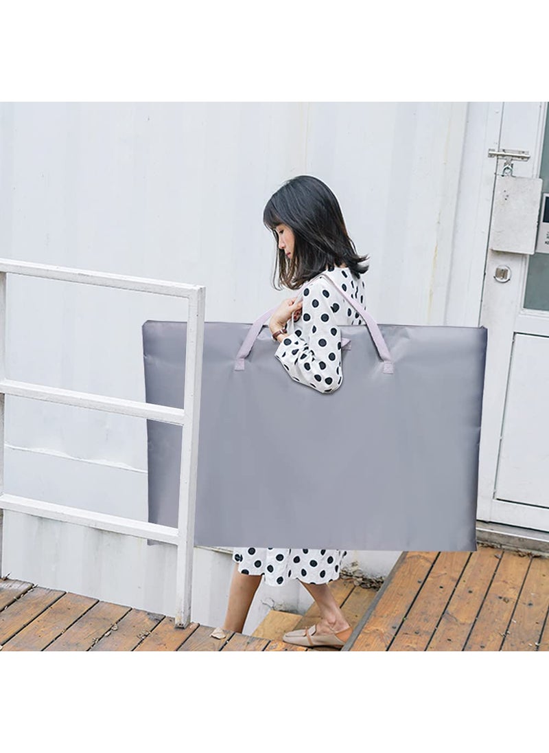 ZKOO ZKOO Large Size Art Portfolio Tote with Nylon Shoulder, Poster Board Storage Bag Office Supplies 24"X 36", Gray  - Image 2