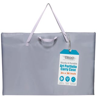 ZKOO Large Size Art Portfolio Tote with Nylon Shoulder, Poster Board Storage Bag Office Supplies 24"X 36", Gray - pzsku/ZAA75224F592BDED95EE5Z/45/1749373820/3fce1104-0313-4bce-85ad-4d6825a58711