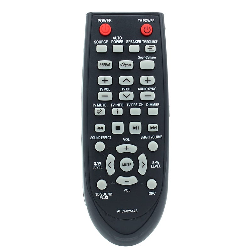 Remote Control Replacement for Samsung Soundbar HWF450ZA HWF450 PSWF450 AH68-02644D-00 HW-F450ZA HW-F450 PS-WF450 - Image 1