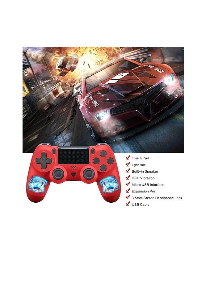 PS4 Wireless Controller for Playstation 4/Slim/Pro Console with Dual Vibration Game Joystick Remote and Charging Cable (1000mAh) - Image 3