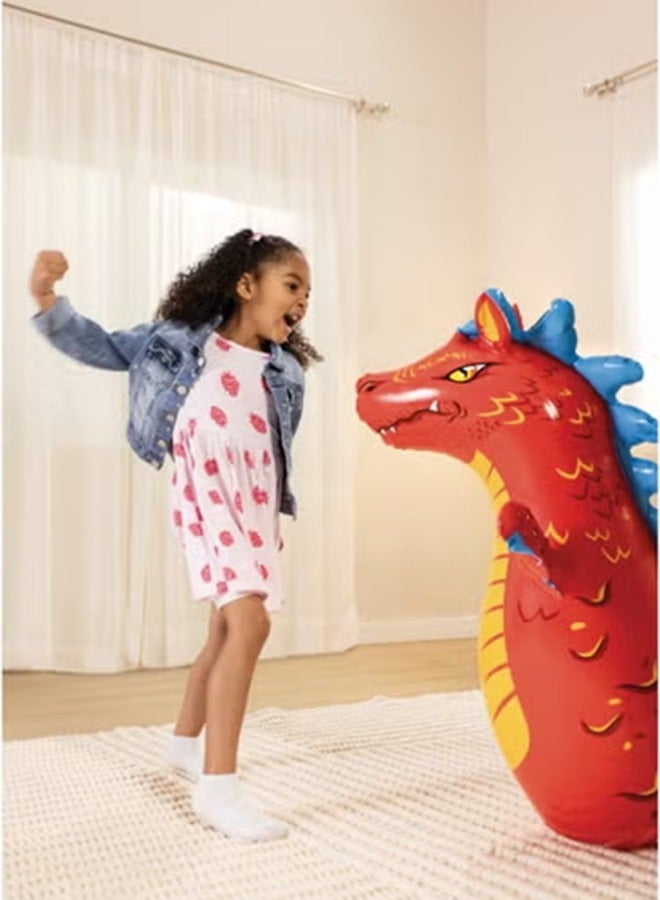 INTEX Inflatable Hit Me 3-D Toy | Assorted Punching Bag | Bounce-Back Action Toy for Active Fun | 3+ Years - 94cm x 56cm | 37" x 22" 13.5x 17.5cm - Image 1