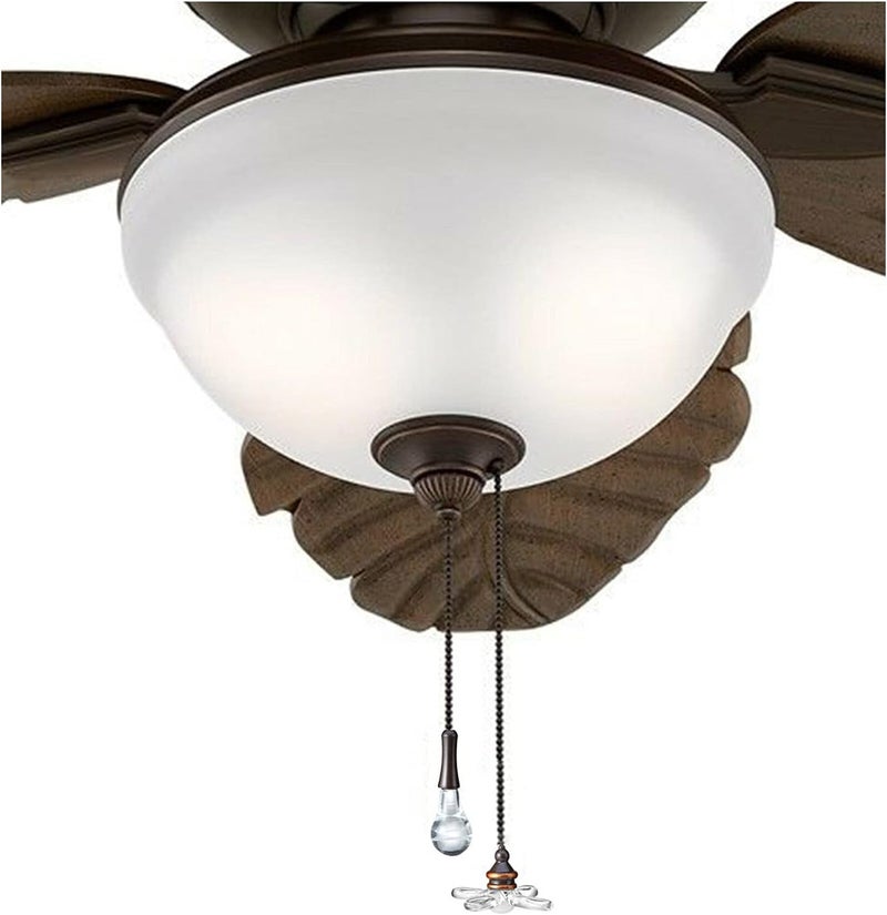 U/D Ceiling Fan Pull Chain, Pack of 2 Ceiling Fan Cords with 6 Inches Fan Pulls Set with Connector (ORB, Light Bulb and Fan) - Image 3