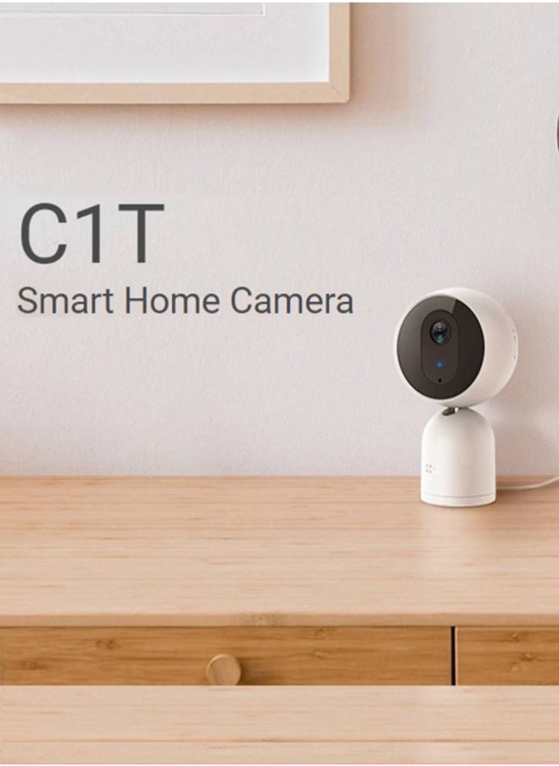 Camera - C1T Smart Indoor WiFi Camera FHD 1080 Two-Way Talk, Three Sound-Alert Modes, Motion Detection, Night Vision Up To 12 M, Support 256 Sd Card, Ezviz Cloud play Storage - Image 1
