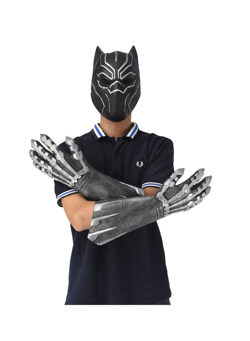Black Panther Mask Black Panther Glove Party Dress Up Props  - Image 1