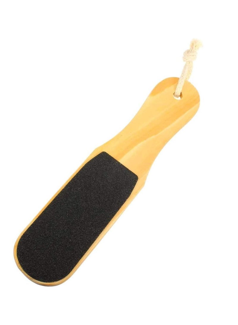 BLOOMING TIME Double Sided Wood Callus Remover Foot File - Black - Image 1
