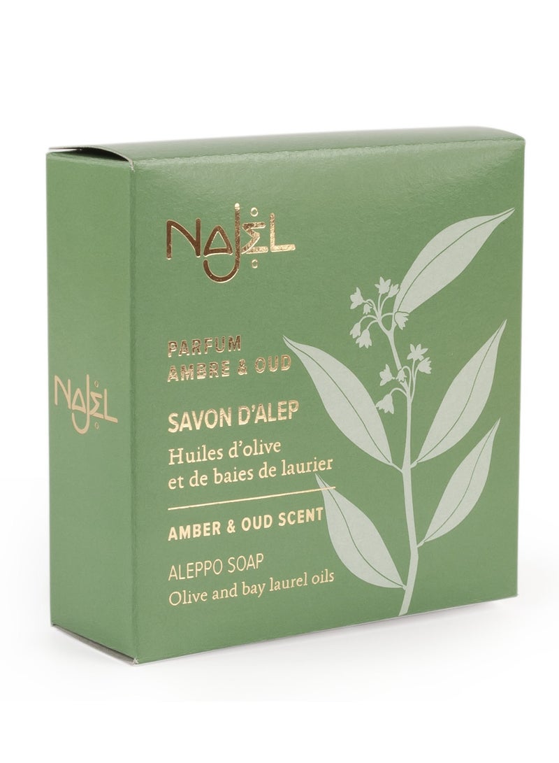 Najel Natural Aleppo Soap Amber & Oud Scent - Image 1