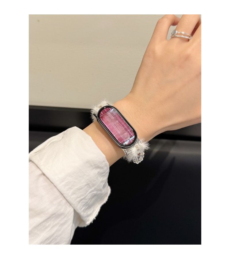 حزام الساعة المعلق الفخم لـ Mi Band 3 4 5 6 بألوان متنوعة، ديكور خريف وشتاء - Image 4