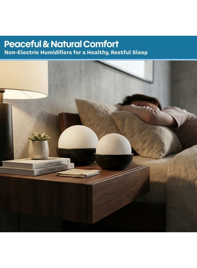 Bluestone Humidifiers, Set of 2 Stone Decorative Ceramic Natural Water Humidifier, Non-Electric Battery Free for Bedrooms, Great for Babies by - Image 4