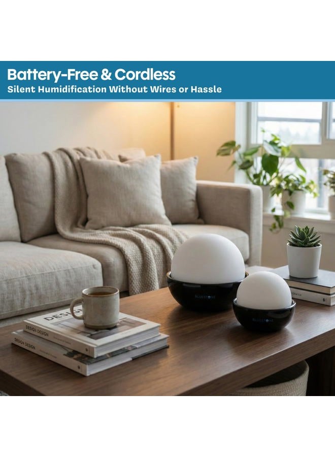 Bluestone Humidifiers, Set of 2 Stone Decorative Ceramic Natural Water Humidifier, Non-Electric Battery Free for Bedrooms, Great for Babies by - Image 5