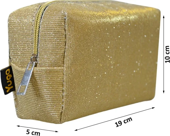 Yuga Makeup Bag Silvery Light Yellow
