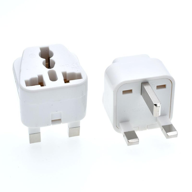 MANGO Universal Travel Adapter Plug Type G 2 pcs  use in the UK Ireland Hong Kong Malta Malaysia Singapore UAE Saudi Arabia Cyprus Qatar Bahrain Oman and Botswana