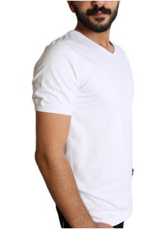 BAREQ ALMODA V-Neck T-Shirt Comfortable Cotton Fabric 100% Made in Turkey  - Image 3