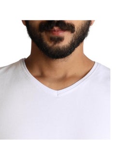 BAREQ ALMODA V-Neck T-Shirt Comfortable Cotton Fabric 100% Made in Turkey  - Image 5