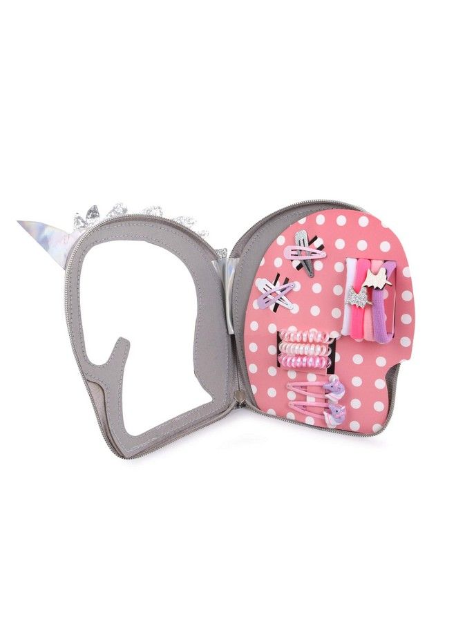 Hamster London Girl Hair Clip With 7 Hair Tie/Rubber Band Set With Zipper Pouch For Girls 4 Pieces - Image 5