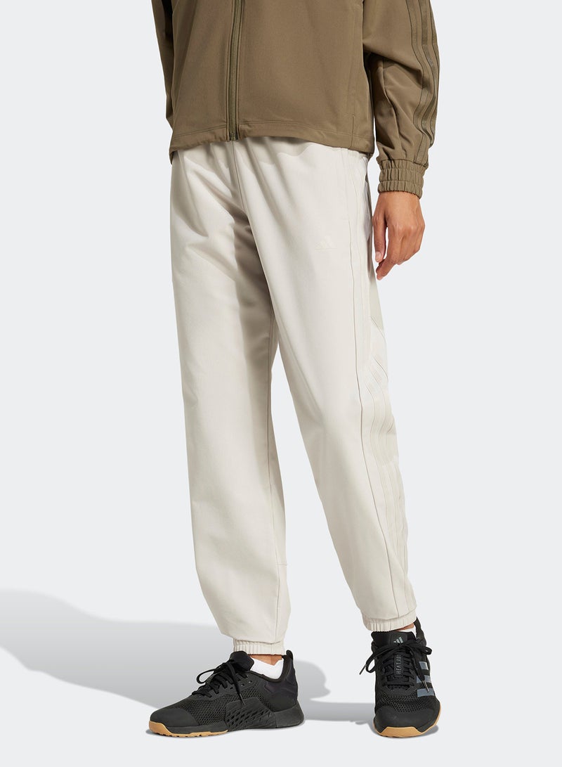 Adidas Pacer All Gym 3 Stripes Woven Mid-Rise Joggers  - Image 1
