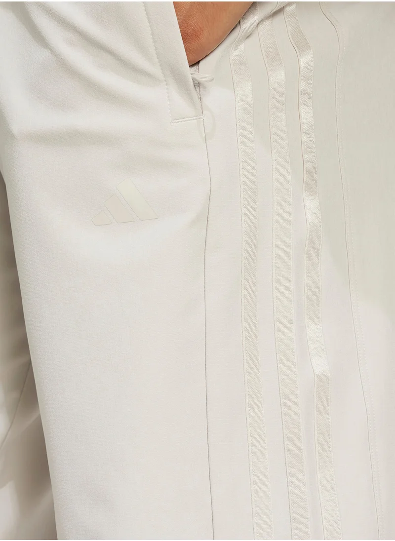 اديداس Pacer All Gym 3 Stripes Woven Mid-Rise Joggers