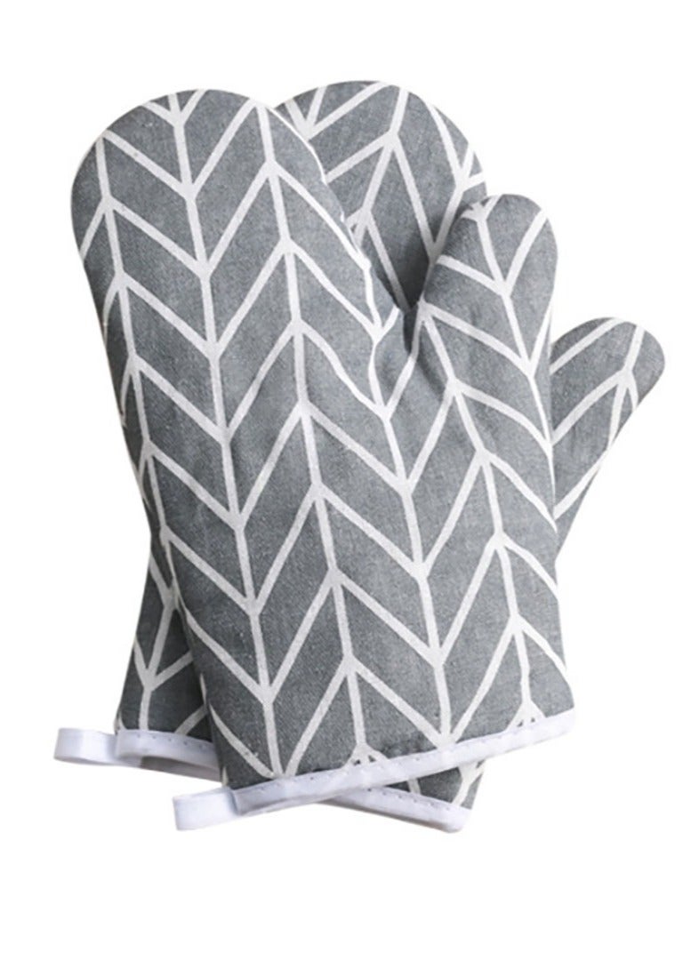 Jingke Anti-scalding Gloves Kitchen Oven Microwave Insulation Non-slip Gloves Anti-high Temperature Baking Gloves - Image 1