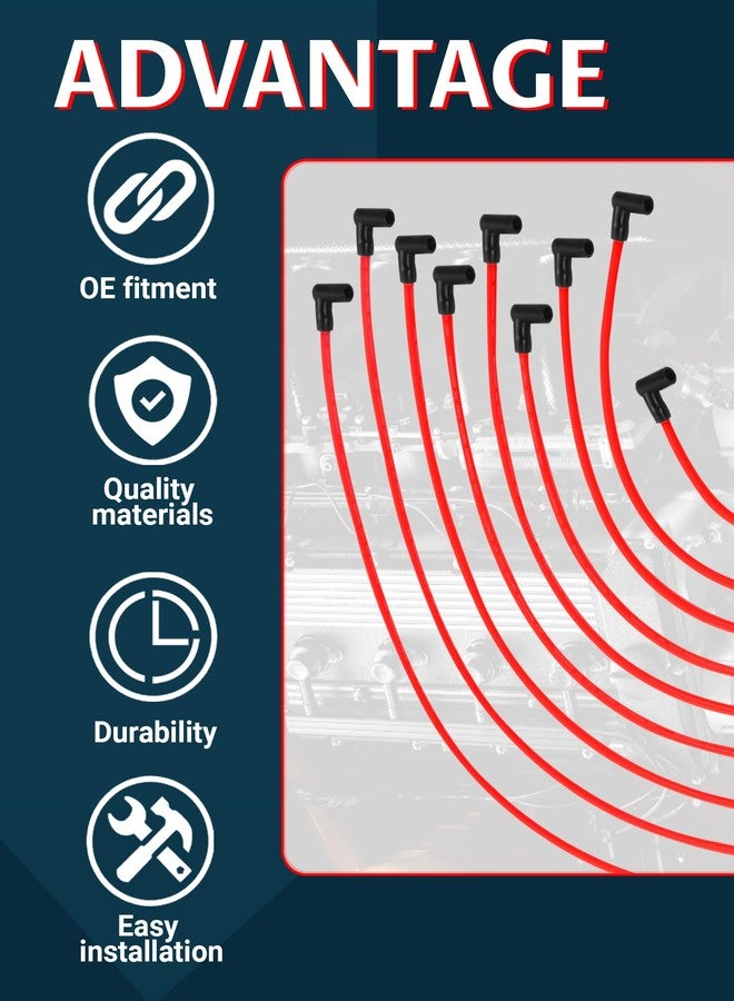Ntoauto 10mm High Performance Spark Plug Wire Sets Compatible with HEI BBC SBC 350 454 383 - Image 4