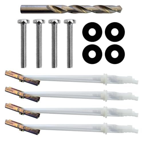 ECHOGEAR Steel Stud TV Mounting Kit - Tilt & Low Profile - Includes 4 Snaptoggle Anchors, Drill Bit, Screws & Washers - Compatible with 16 to 65 inch TVs - Image 1
