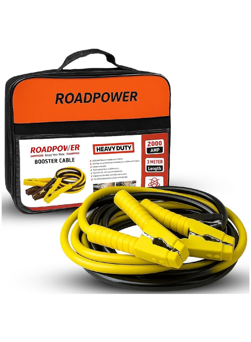 RoadPower Booster Cable With Zipper Bag 2000 AMP 3 Meter - Image 1