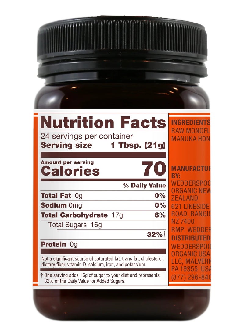 Wedderspoon MANUKA HONEY 16K FACTOR 250 GM  - Image 2