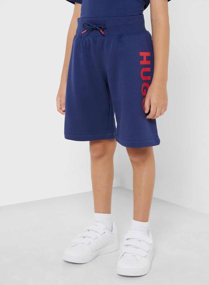 HUGO Kids Logo Shorts - Image 1