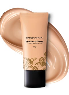 Faces Canada Peaches N Cream Tinted Moisturizer - Light 01, 35 g | Non Oily Lightweight Gel Formula  - Image 1