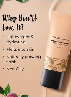 Faces Canada Peaches N Cream Tinted Moisturizer - Light 01, 35 g | Non Oily Lightweight Gel Formula  - Image 4