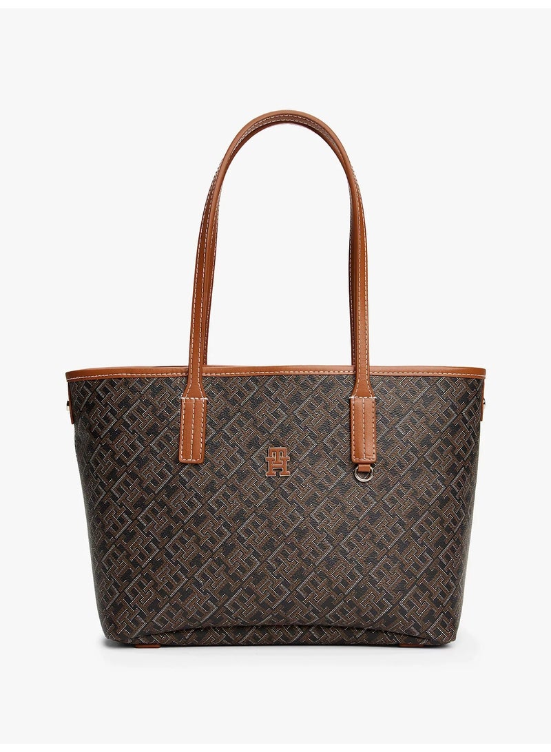 Tommy Hilfiger Denim Tommy Hilfiger Monoplay Removable Laptop Pouch Handbag Brown TB75 - Image 1