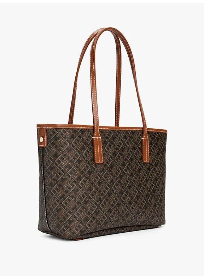 Tommy Hilfiger Denim Tommy Hilfiger Monoplay Removable Laptop Pouch Handbag Brown TB75 - Image 4