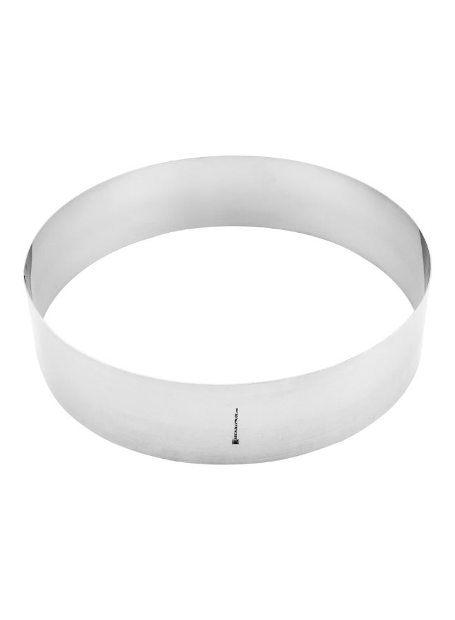 Restaurantware 10 x 2.4 Inch Baking Ring, 1 Round Cake Ring - Oven-Ready, Freezable, Stainless Steel Ring Mold, Dishwashable, For Cooking Or Baking  - Image 1