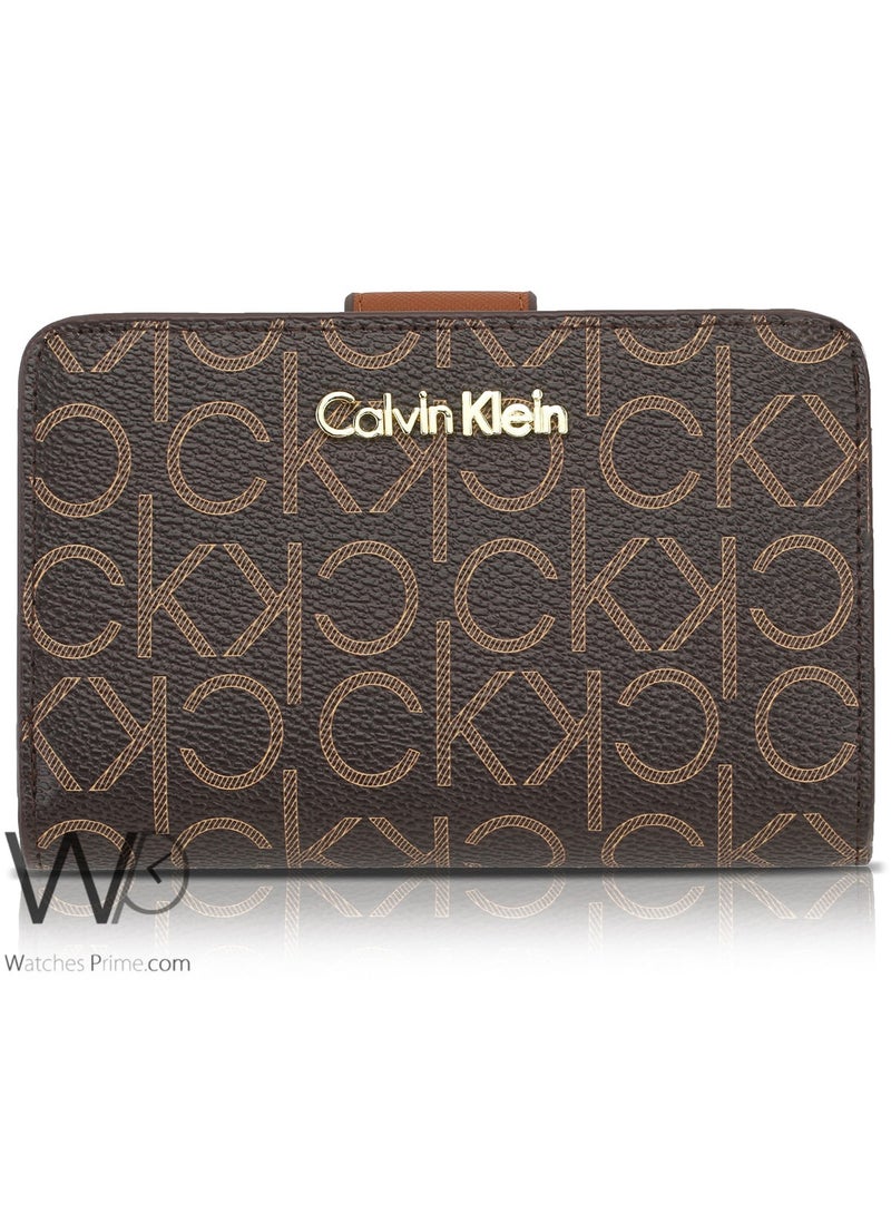 Calvin Klein Jeans Ck Calvin Klein Women Wallet Brown Genuine Leather  - Image 3