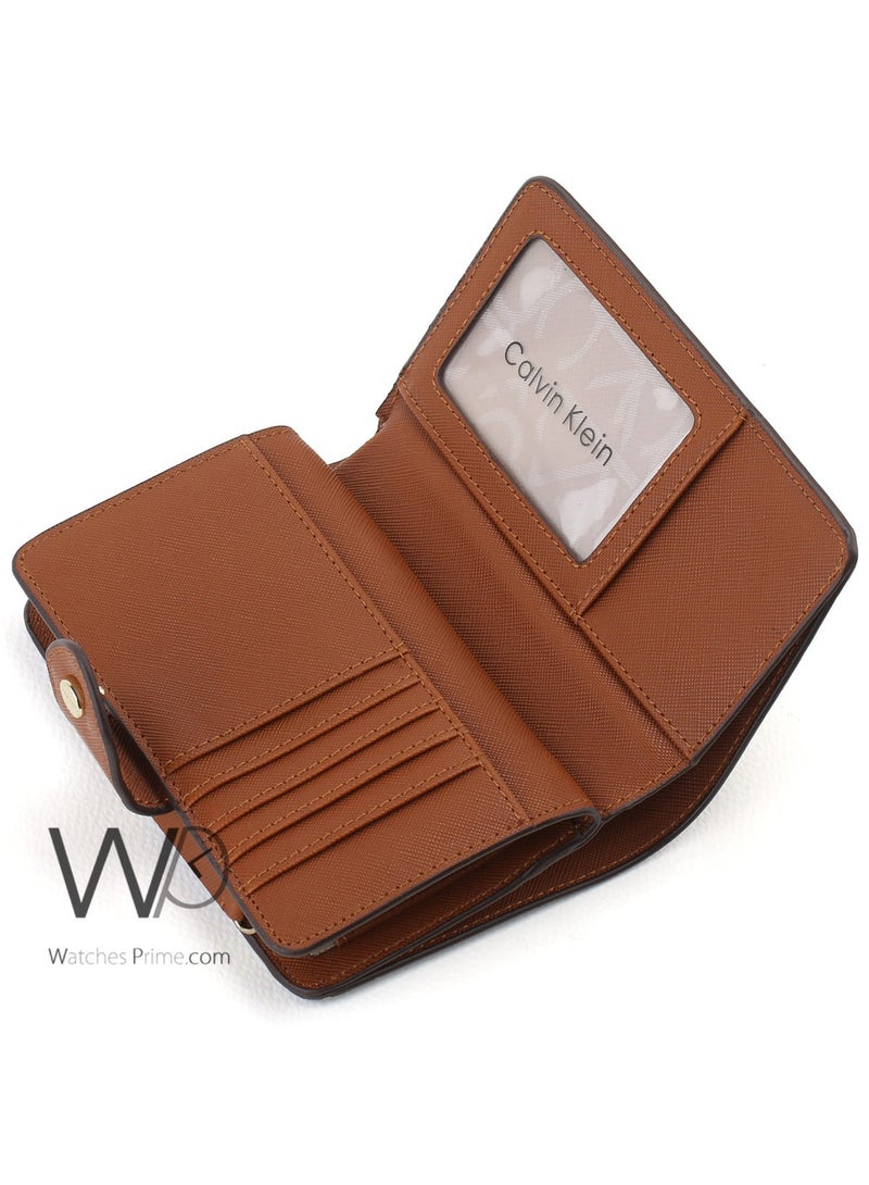 Calvin Klein Jeans Ck Calvin Klein Women Wallet Brown Genuine Leather  - Image 5