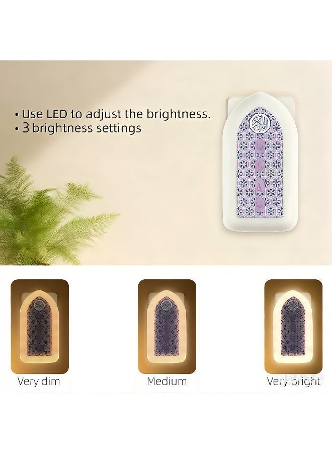 Intelligent Plug-In Quran Speaker with Adjustable Light & 24-Hour Playback – 64 Surahs Playback for Prayer, Ramadan, Home Decor & Relaxation - Image 5